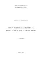 Sustav za prekrcaj tereta na tankeru za prijevoz sirove nafte