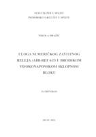 Uloga numeričkog zaštitnog releja (ABB-REF 615) u brodskom visokonaponskom sklopnom bloku