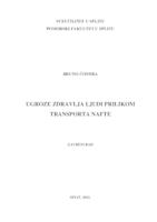 Ugroze zdravlja ljudi prilikom transporta nafte