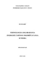 Tehnologija oslobođenja energije i njenog iskorištavanja iz mora