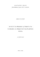 Sustav za prekrcaj tereta na tankeru za prijevoz ukapljenog plina