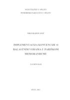 Implementacija Konvencije o balastnim vodama u Pariškom memorandumu