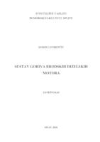 Sustav goriva brodskih dizelskih motora