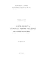 Sudar brodova imovinsko-pravni, procesni i preventivni propisi