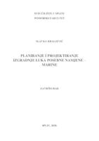 prikaz prve stranice dokumenta Planiranje i projektiranje luka posebne namjene - marine