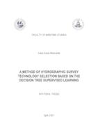 prikaz prve stranice dokumenta A method of hydrographic survey technology selection based on the decision tree supervised learning