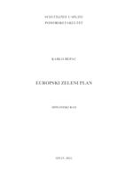 prikaz prve stranice dokumenta Europski zeleni plan