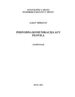 prikaz prve stranice dokumenta Podvodna komunikacija AUV plovila