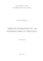 prikaz prve stranice dokumenta Mjerenje temperature s PT - 100 senzorom i prikaz na HMI panelu