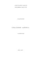 prikaz prve stranice dokumenta Luka Zadar - Gaženica