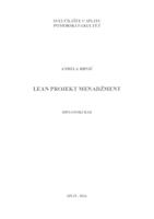 prikaz prve stranice dokumenta LEAN projekt menadžment