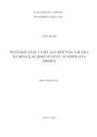 prikaz prve stranice dokumenta Potiskivanje utjecaja bočnog udara vjetra na regulacijski sustav autopilota broda