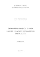 prikaz prve stranice dokumenta Generiranje visokog napona pomoću uzlaznog istosmjernog pretvarača