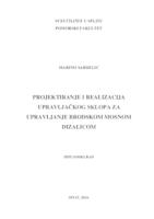 prikaz prve stranice dokumenta Projektiranje i realizacija upravljačkpg sklopa za upravljanje brodskom motornom dizalicom