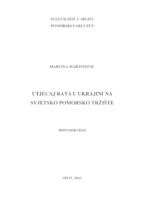 prikaz prve stranice dokumenta Utjecaj rata u Ukrajini na svjetsko pomorsko tržište