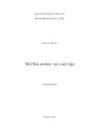 prikaz prve stranice dokumenta Merlin - sustav za e-učenje