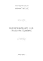 prikaz prve stranice dokumenta Digitalno bankarstvo RH - internet bankarstvo