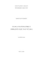 prikaz prve stranice dokumenta Uloga matematike u obrazovanju nautičara