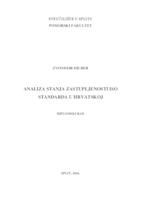 prikaz prve stranice dokumenta Analiza stanja zastupljenosti ISO standarda u Hrvatskoj